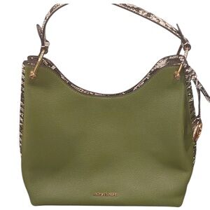 Michael Kors Joan Green & Black Snake Pattern